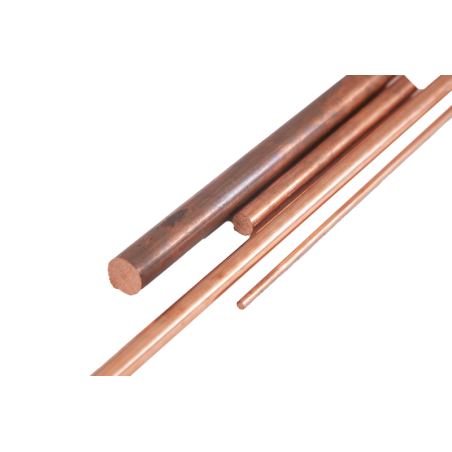 Sauvatanko kupari Ø2-50mm CW004A (Cu-ETP - 2.0090) Pyöreä tanko Sauvatanko pyöreä materiaali Cu 2 metriä.