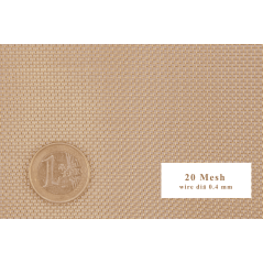 Messinkikangas 20-120 Mesh Leveys 50mm-300mm CuZn36 CW507L verkko