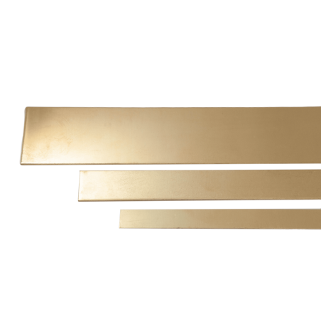 Messinkinen lattatanko 2.0401 CW614N Metallilevykaistaleet 20x0.5mm-90x6mm Mittojen mukaan leikatut kaistaleet