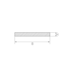 Osta galvanoitu teräslevy nauhat 0.5x20mm 6x90mm litteä baari leikattu kokoon nauhat